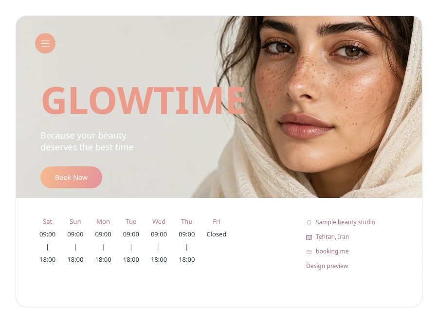 Winkk appointment booking website